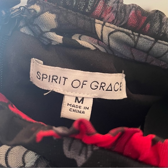 Floral & Flowy High-Neck Dress Sprit of Grace size M - Picture 5 of 5